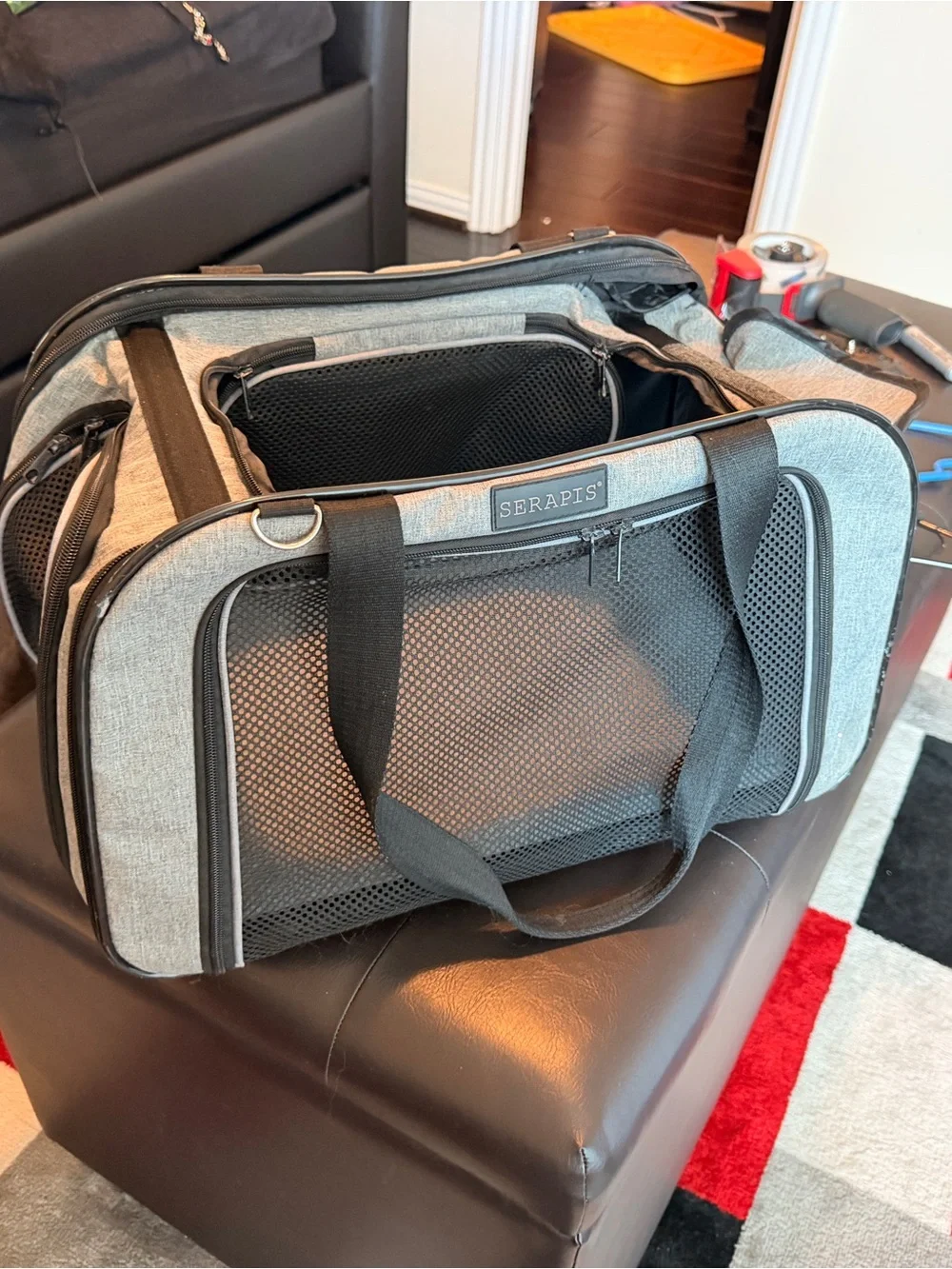 Dog traveling luggage small